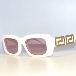 Versace 4444 314/5 54 White Pink Sunglasses VE4444U